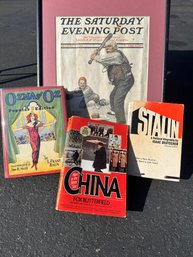 S5 Various Lot Of Books And A Framed Poster