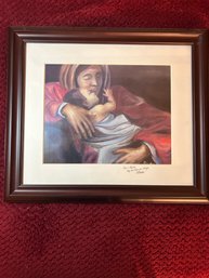 R6 Religious Oil Painting Titled, M The Word Made Flesh By Curtis Mantey