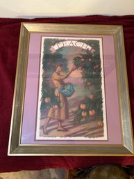 R6 Unidentified Title And Artist Peach Themed Painting