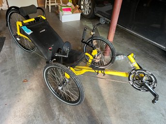 R0 Catrike Recumbent Bike, Bin Of Parts And Spare Tire Tubes