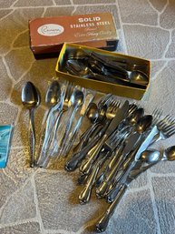 R11 Collection Of Stainless Flatware.  Some Original Vintage In Box