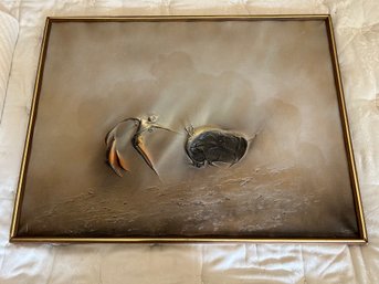 R11 Ivar Bruun Signed Painting, Title Uknown