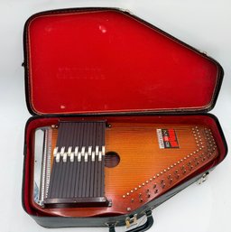 R1 MEG Autoharp By Oscar Schmidt W/Hard Case / Musical Instrument 1970s