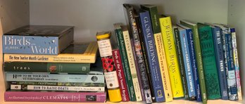 R5 Nature Themed Book Lot To Include Bird Watching And Gardening Guides