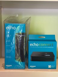 R2 Amazon Echo And Echo Connect, Both Unopened