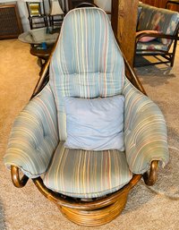 Rm13 Swivel Rattan Rocking Chair 1 Of 2