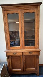 R3 Antique Step Back Cabinet Or Bookcase