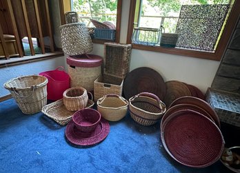R3 Huge Decorative Basket & Woven Home Decor Collection