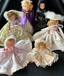 R7 Various Dolls, Lot Of Six