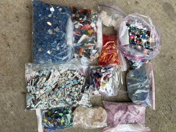 R0 Bags Of Mosaic Glass Craft Supplies