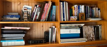 R7 Book Lot To Include Some Decor, Genres Such As World Travel, Religion, History, And More