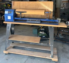 R0 Cummins Industrial Tools Wood Lathe, Delineascape Spencer