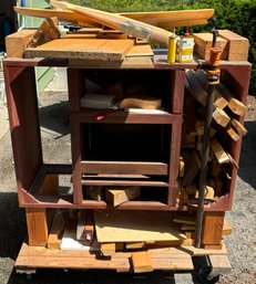 R0 Cabinet With Scraps On Wheels