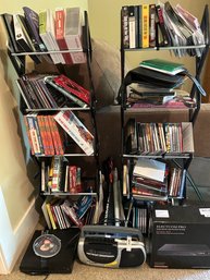 R5 Big CD Lot To Include, Various CDs, Two CD Racks, One Electcom Pro CD Player, One Jimhoo CD/DVD Player