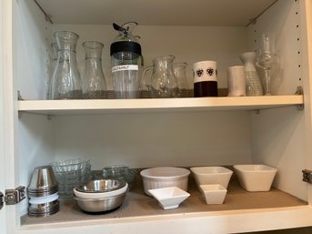 R1 Lot Of Various Bowls, Sauce Cups, Pitchers, Half&half Cups, And More!
