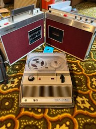 Rm8 Dorkorder Transitor Tape Recorder, Toyo Portable Radio Tape Cassette Player, Cavalier Wall Clock