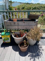 Raised Wood Bed, Plastic Planters With Plants, Planters, Used Weed Preventer Plant Food, Mat