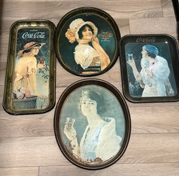 RDS Four Vintage Coca Cola Trays