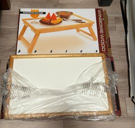 RDS Two Solid Wood Breakfast Tray Both New In Opened Box