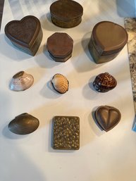 RUS Collection Of Smaller Keepsake And Trinket Boxes