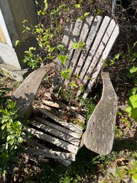 R00 Scrap Wood Located On Both Sides And Back Of Garage