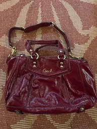 CL4  Coach Patent Leather Satchel NWT