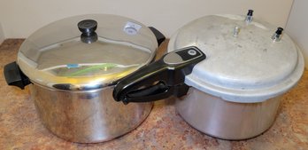 R4 Revere 12 Qt. Copper Bottom Pot And Pressure Cooker