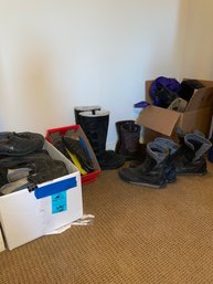 Mens Vintage Boots Size 12d, Women Shoes And Boots Size 8 And 8.5  Also Purses