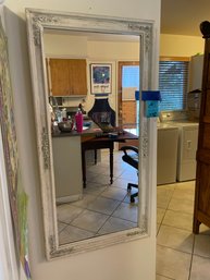 Three Wooden Wall Mirrors  Measuring :  23in X 45in,  23.5in X 69in And 17in X 55in.