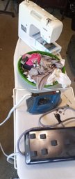R5 Sewing And Fabric Care Lot Featuring Brother XM2701 Sewing Machine, VaporSimac MX100 Steam Iron System, Etc