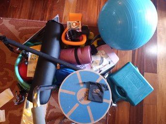 R2 Home Fitness & Exercise Equipment Lot Large Mixed Lot Of Home Fitness And Workout Equipment Including Exerc