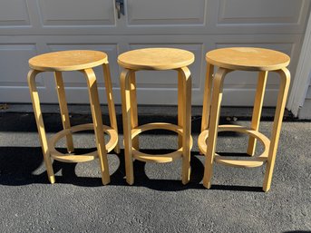 Set Of 3 Ikea Frosta Counter Stools