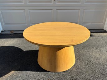 Hearth & Hand Magnolia Wooden Round Pedestal Coffee Table