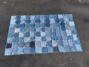 89 X 55 Denim Patchwork Quilt