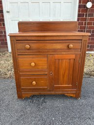 Antique Victorian Era Washstand / Dry Sink Commode
