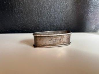 Sterling Silver Monogrammed Band