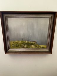 Oil Painting Of Windmill