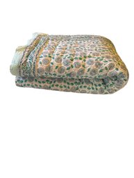 Cotton Reversible Quilt Or Coverlet