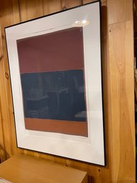 Framed Modern Abstract Color Field Signed