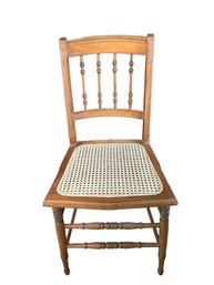 Vintage Chair With Caned Seat