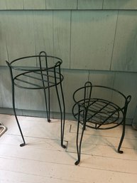 Pair Of Metal Stands