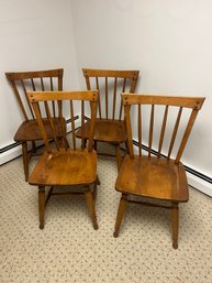 4 Ethan Allen Nutmeg Chairs