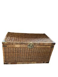 Woven Wicker Chest