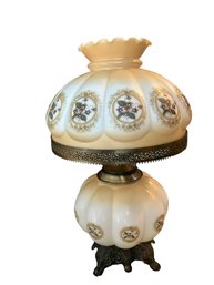 Floral Hurricane Lamp