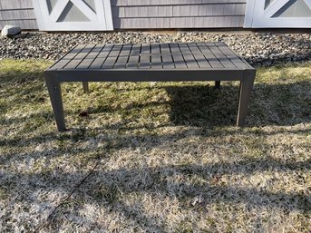 Outdoor Slatted Patio Coffee Table