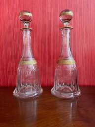 Pair Of Moser Decanters