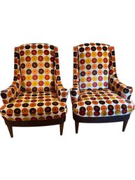 Pair Of Mid-Century Style Upholstered Chairs