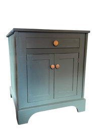 Painted Wood Nightstand / Side Cabinet