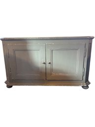 Distressed Painted Wood Sideboard / Storage Cabinet