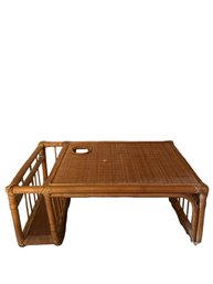 Vintage Bamboo And Rattan Tray